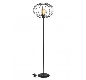 Heronia FLB-03/DM-06 FLOOR BLACK/BLACK ΟΡΘΟΣΤΑΤΗΣ ΜΕ ΠΛΕΓΜΑ Φ35