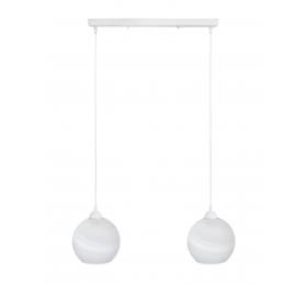 Heronia Κρεμαστό φωτιστικό GL-6040/2L RAGA WH-WHITE ΚΡΕΜΑΣΤΟ ΑΛΑΒΑΣΤΡΟ