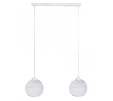 Heronia Κρεμαστό φωτιστικό GL-6040/2L RAGA WH-KAFE ΚΡΕΜΑΣΤΟ ΑΛΑΒΑΣΤΡΟ