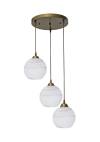Heronia Κρεμαστό φωτιστικό ανισόπεδο GL-6040/3L PENDEL GOLD-KAFE