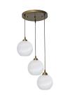 Heronia Κρεμαστό φωτιστικό ανισόπεδο GL-6040/3L PENDEL GOLD-WHITE