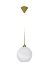 Heronia Φωτιστικό  GL-6040 1/L GOLD-WHITE ΑΛΑΒΑΣΤΡΟ