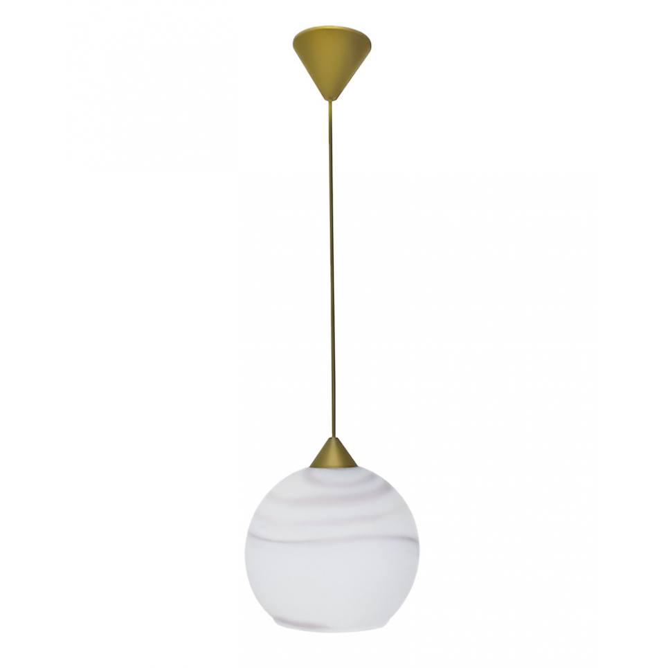 Heronia Φωτιστικό  GL-6040 1/L GOLD-KAFE ΑΛΑΒΑΣΤΡΟ
