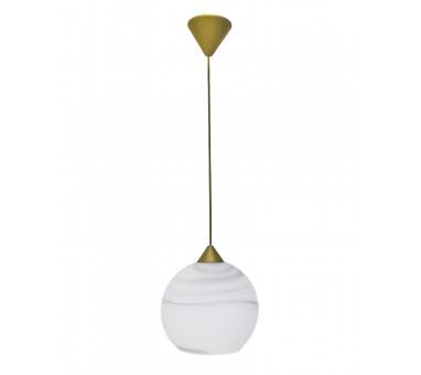 Heronia Φωτιστικό  GL-6040 1/L GOLD-KAFE ΑΛΑΒΑΣΤΡΟ