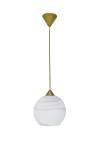 Heronia Φωτιστικό  GL-6040 1/L GOLD-KAFE ΑΛΑΒΑΣΤΡΟ