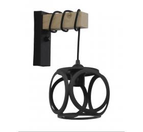 Heronia DM-05AP SQUARE BLACK ΑΠΛΙΚΑ ΠΛΕΓΜΑ ΚΥΒΟΣ Ε/27