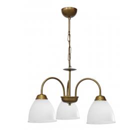 Heronia BELLA/3L-OVO GOLD MAT-WHITE ΠΟΛΥΦΩΤΟ ΚΡΕΜΑΣΤΟ