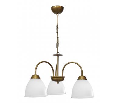Heronia BELLA/3L-OVO GOLD MAT-WHITE ΠΟΛΥΦΩΤΟ ΚΡΕΜΑΣΤΟ
