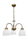 Heronia BELLA/3L-OVO GOLD MAT-WHITE ΠΟΛΥΦΩΤΟ ΚΡΕΜΑΣΤΟ
