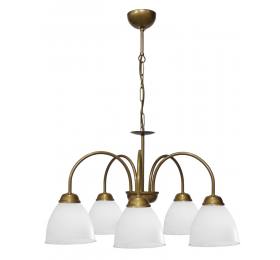 Heronia BELLA/5L-OVO GOLD MAT-WHITE ΠΟΛΥΦΩΤΟ ΚΡΕΜΑΣΤΟ