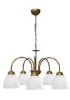 Heronia BELLA/5L-OVO GOLD MAT-WHITE ΠΟΛΥΦΩΤΟ ΚΡΕΜΑΣΤΟ