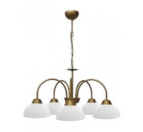 Heronia BELLA/5L-SFERA GOLD MAT-WHITE ΠΟΛΥΦΩΤΟ ΚΡΕΜΑΣΤΟ