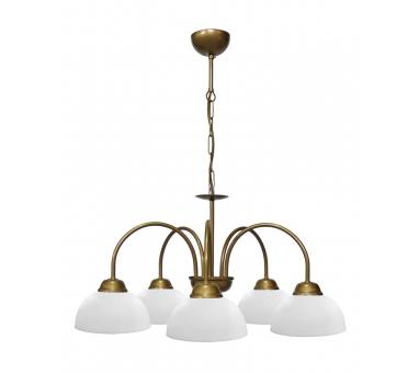 Heronia BELLA/5L-SFERA GOLD MAT-WHITE ΠΟΛΥΦΩΤΟ ΚΡΕΜΑΣΤΟ