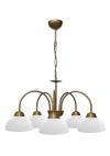 Heronia BELLA/5L-SFERA GOLD MAT-WHITE ΠΟΛΥΦΩΤΟ ΚΡΕΜΑΣΤΟ