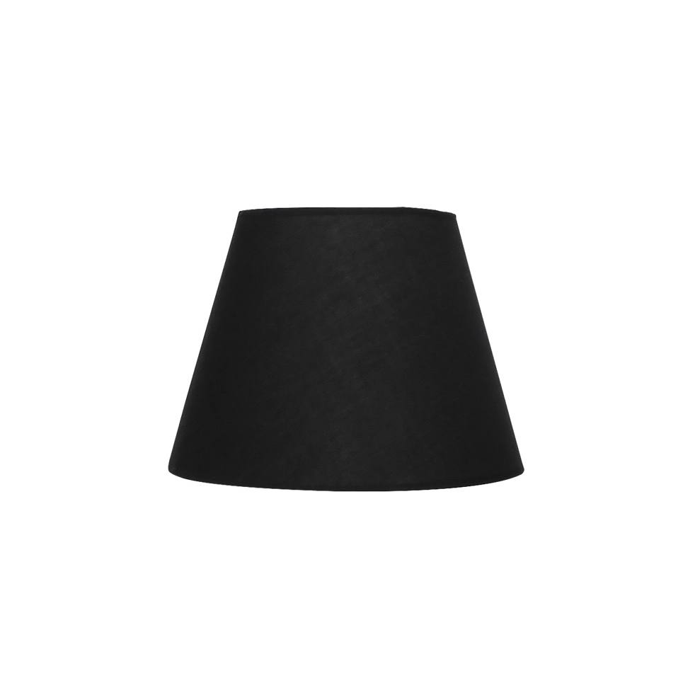 Heronia Η-03 ΚΩΝΙΚΟ ΜΑΥΡΟ Φ25 ΑΜΠΑΖΟΥΡ Φ25h19φ15cm Ε/27 ΕΠΙΤΡΑΠ