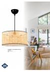 Heronia HK-VIENNA 1L Φ38 BAMBOO-RATTAN ΚΡΕΜΑΣΤΟ ΦΩΤΙΣΤΙΚΟ
