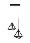 Heronia GIZA/2 BLACK PENDEL 2L ΚΡΕΜΑΣΤΟ PLASTIC