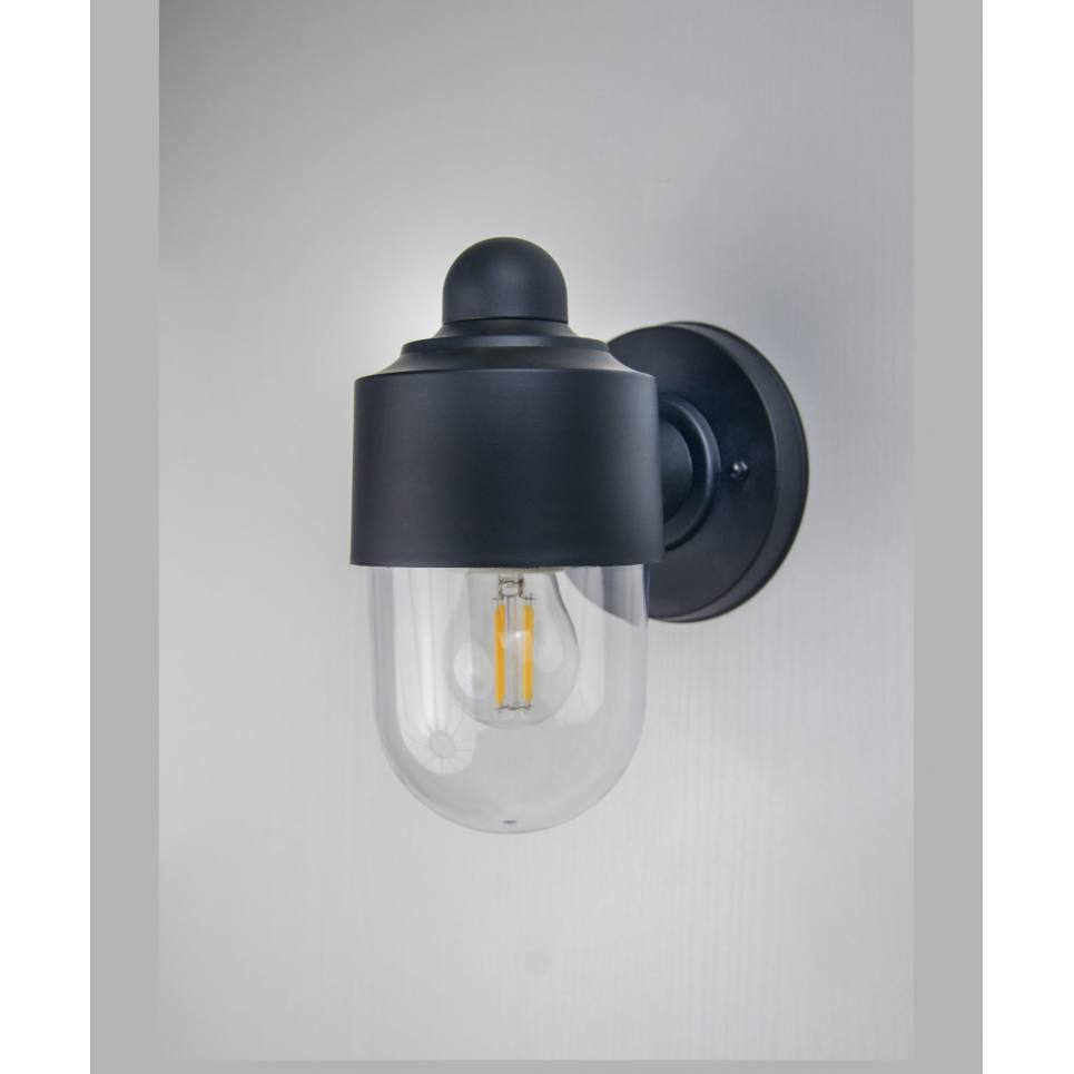 Heronia LP-210 BLACK Επιτοίχιο εξωτερικού χώρου