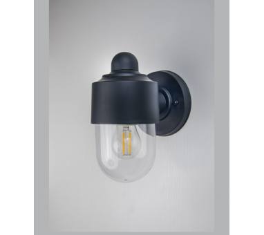 Heronia LP-210 BLACK Επιτοίχιο εξωτερικού χώρου