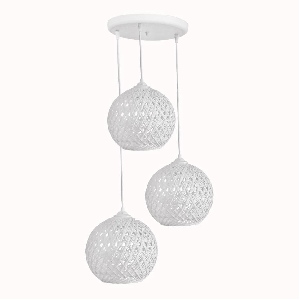 Heronia SILK/3 PENDEL WH-WHITE ΚΡΕΜΑΣΤΟ