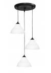 Heronia PUBLIC/20 PENDEL 3/L BLACK-WHITE ΚΡΕΜΑΣΤΟ