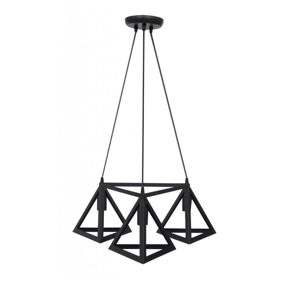 Heronia GIZA 3/L TRIANGLE BLACK PLASTIC-METAL ΚΡΕΜΑΣΤΟ