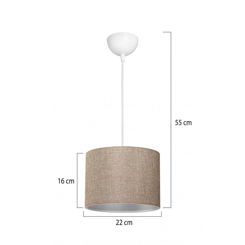 Heronia HKP-06 ΑΜΜΟΥ Φ22 1/L ΚΡΕΜΑΣΤΟ ΑΜΠΑΖΟΥΡ ΚΥΛΙΝΔΡΟΣ