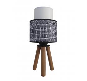 Heronia ΗΚ-10 ΤΡΙΠΟΔΟ BLACK-WHITE ΠΟΡΤΑΤΙΦ Ε/27