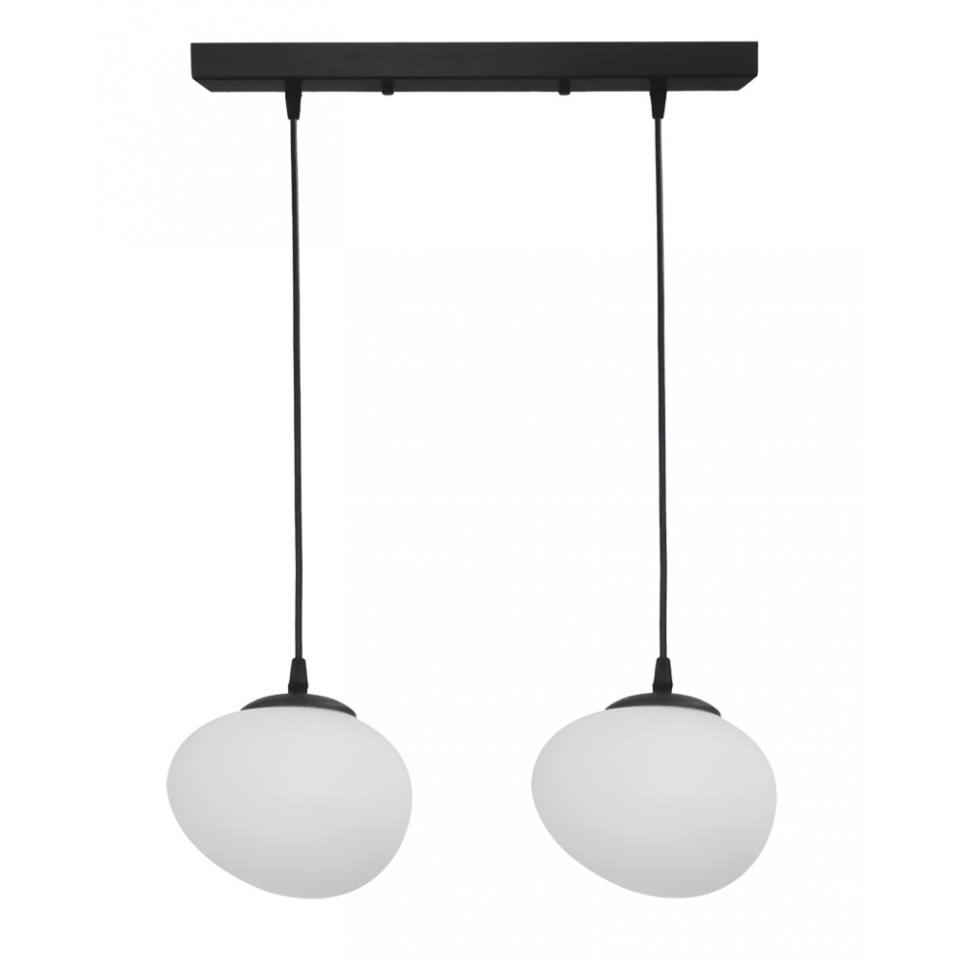 Heronia Φωτιστικό /οροφής ανισόπεδο GL-800/2L RAGA BL-WHITE VOTSALO