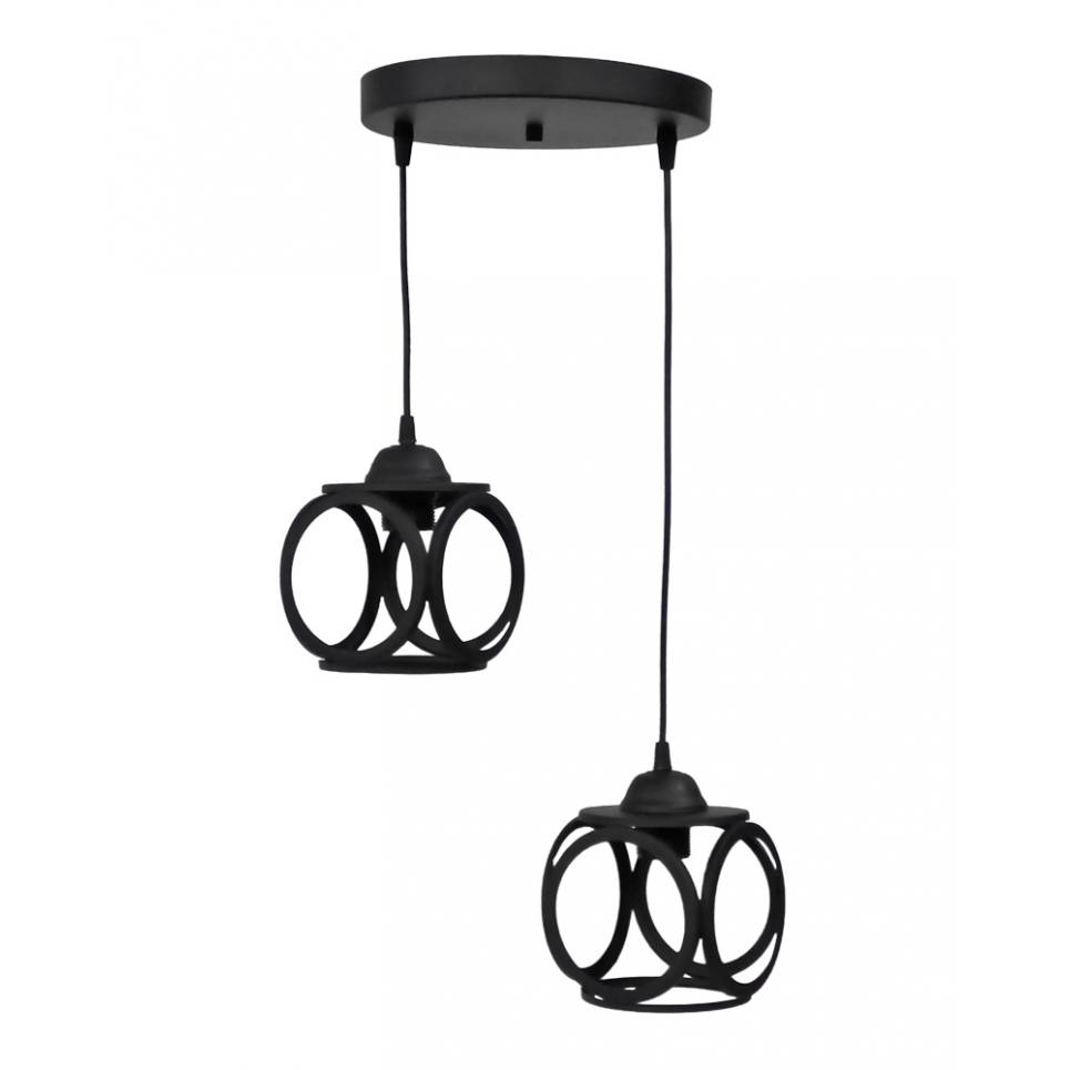 Heronia DM-05PENDEL 2/L BLACK ΚΡΕΜΑΣΤΟ
