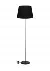 Heronia HFLB-03 ΚΩΝ. Φ40 FLOOR LAMP BLACK-ΜΑΥΡΟ ΔΑΠΕΔΟΥ ΜΕ ΑΜΠΑΖΟΥΡ Φ40 ΚΩΝΙΚΟ
