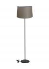 Heronia HFLB-06 ΚΩΝ.Φ40 FLOOR LAMP BLACK-ΑΜΜΟΥ ΔΑΠΕΔΟΥ ΜΕ ΑΜΠΑΖΟΥΡ Φ40 ΚΩΝΙΚΟ