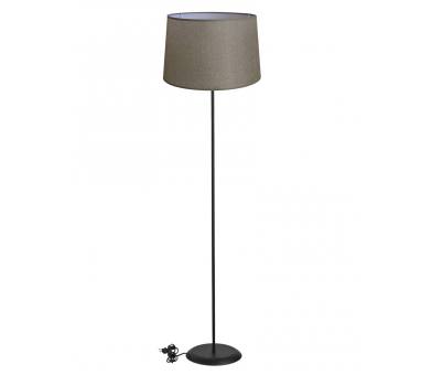 Heronia HFLB-06 ΚΩΝ.Φ35 FLOOR LAMP BLACK-ΑΜΜΟΥ ΔΑΠΕΔΟΥ ΜΕ ΑΜΠΑΖΟΥΡ Φ35 ΚΩΝΙΚΟ