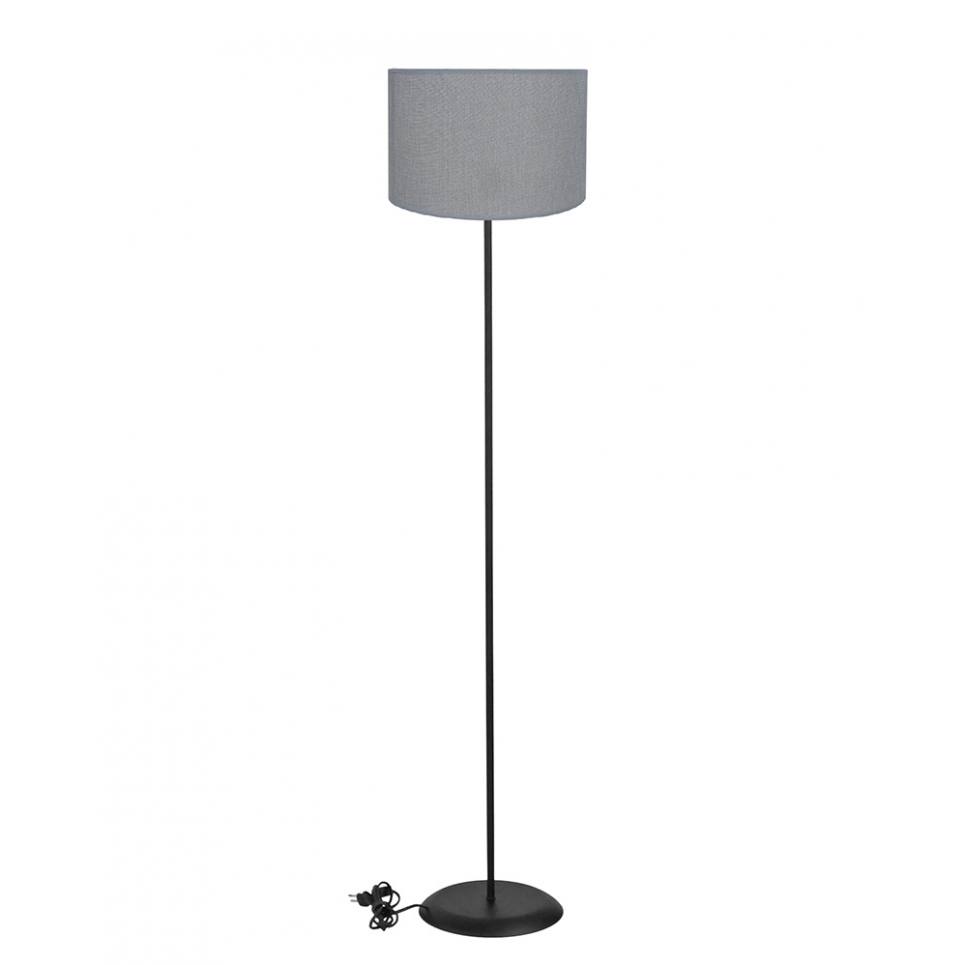 Heronia HFLB-04 FLOOR Φ30 ΚΥΛ. BLACK-ΓΚΡΙ ΔΑΠΕΔΟΥ ΜΕ ΑΜΠΑΖΟΥΡ Φ30 ΚΥΛΙΝΔΡΟ