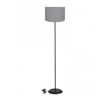 Heronia HFLB-04 FLOOR Φ30 ΚΥΛ. BLACK-ΓΚΡΙ ΔΑΠΕΔΟΥ ΜΕ ΑΜΠΑΖΟΥΡ Φ30 ΚΥΛΙΝΔΡΟ