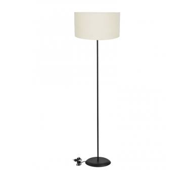 Heronia HFLB-01 FLOOR LAMP BL-ΛΕΥΚΟ/ΚΡΕΜ ΔΑΠΕΔΟΥ ΜΕ ΑΜΠΑΖΟΥΡ Φ40 ΚΥΛΙΝΔΡΟ