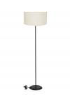 Heronia HFLB-01 FLOOR LAMP BL-ΛΕΥΚΟ/ΚΡΕΜ ΔΑΠΕΔΟΥ ΜΕ ΑΜΠΑΖΟΥΡ Φ40 ΚΥΛΙΝΔΡΟ