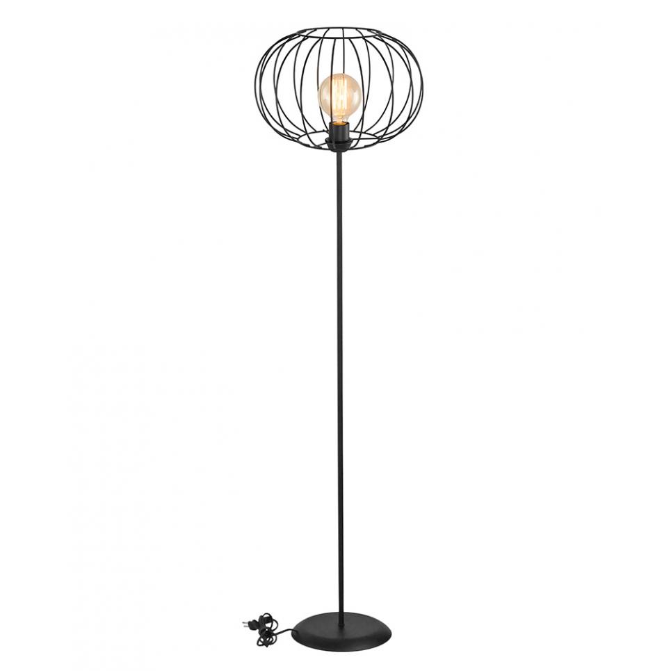Heronia FLB-03/DM-06 FLOOR BLACK/BLACK ΟΡΘΟΣΤΑΤΗΣ ΜΕ ΠΛΕΓΜΑ Φ35