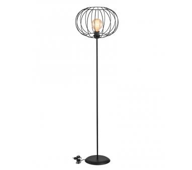 Heronia FLB-03/DM-06 FLOOR BLACK/BLACK ΟΡΘΟΣΤΑΤΗΣ ΜΕ ΠΛΕΓΜΑ Φ35