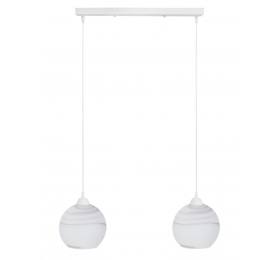 Heronia Κρεμαστό φωτιστικό GL-6040/2L RAGA WH-KAFE ΚΡΕΜΑΣΤΟ ΑΛΑΒΑΣΤΡΟ