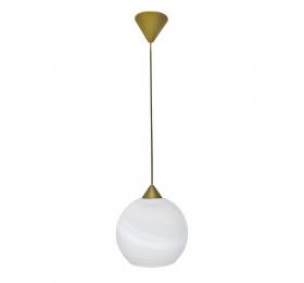 Heronia Φωτιστικό  GL-6040 1/L GOLD-WHITE ΑΛΑΒΑΣΤΡΟ