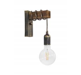 Heronia Ε/27ΑΡ SQUARE BRONZE ΑΠΛΙΚΑ ΞΥΛΟ