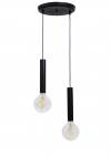 Heronia S-42PENDEL 2/L BLACK ΚΡΕΜΑΣΤΟ ΣΩΛΗΝΕΣ