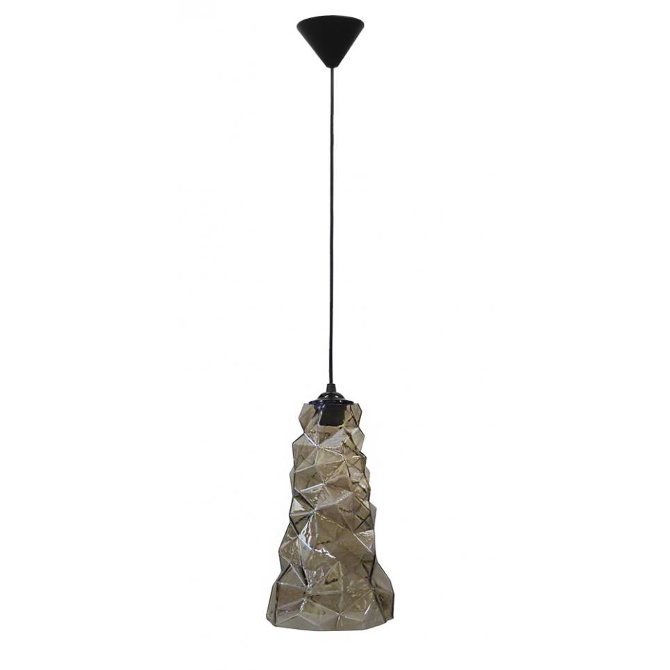 Heronia Κρεμαστό φωτιστικό GL-5030/18 1L FUME  ICE
