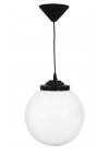 Heronia Φωτιστικό Κρεμαστό LP-100K Φ30 1L BLACK