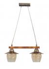 Heronia R-98CABLE WOOD RAGA 2/L BRONZE ΚΡΕΜΑΣΤΟ ΞΥΛ.ΓΥΑΛΙ ΜΕΛΙ ΜΕ ΤΑΜΠΛΑ
