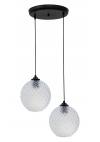Heronia GL-5010 PENDEL 2/L BL-TRANSPARANTE BALL ΚΡΕΜΑΣΤΟ
