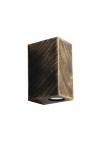 Heronia C-042 BRONZE 2/L UP-DOWN ΣΠΟΤ ΤΕΤΡΑΓΩΝΟ 2XGU10