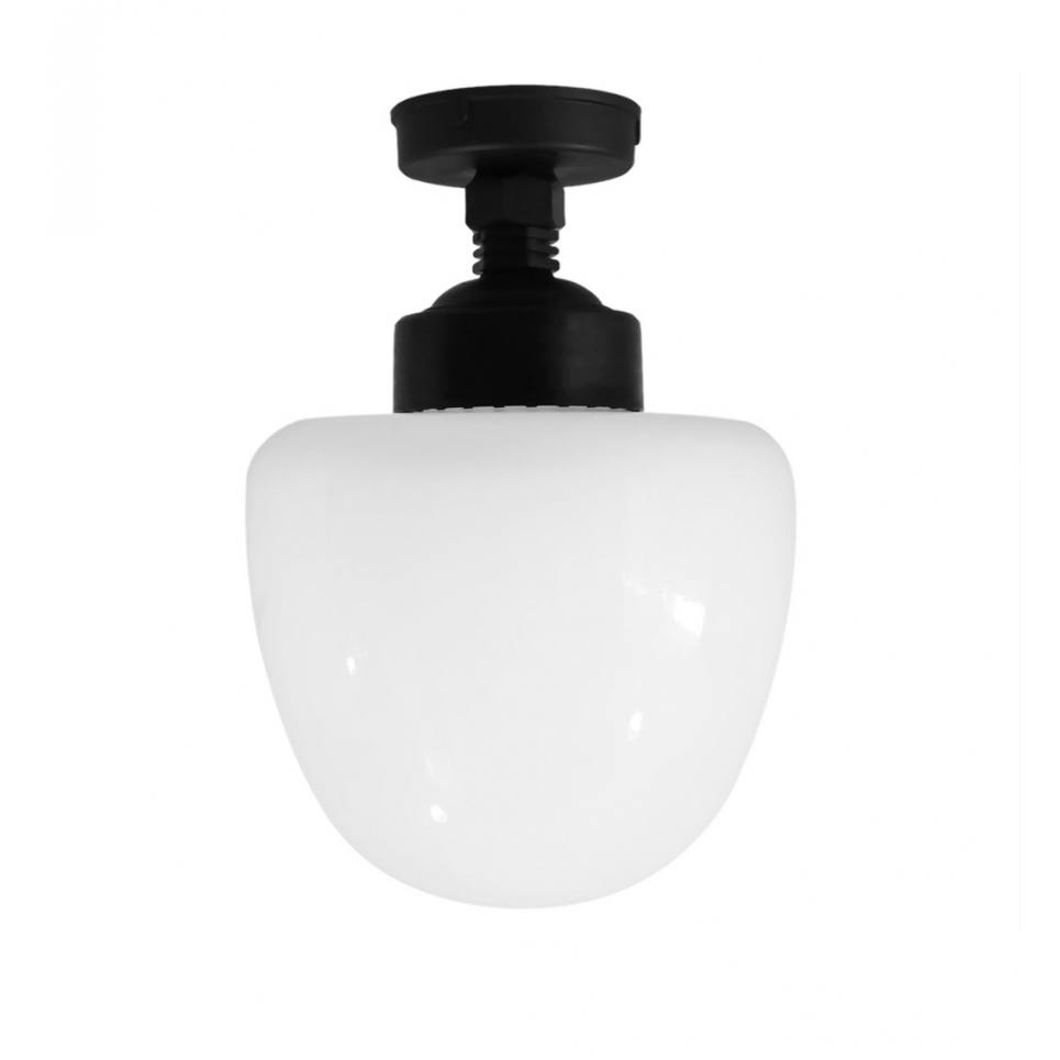 Heronia LP-120CE BLACK ΟΡΟΦΗΣ - ΓΥΑΛΙ ΒΕΛΑΝΙΔΙ E/27