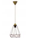 Heronia DM-02 1L GOLD METAL Μοντέρνο φωτιστικό